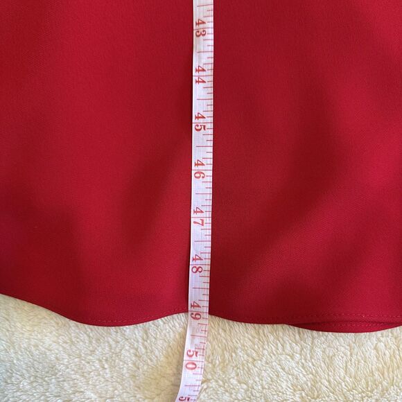 Evan Picone Dress Size 12 Red Fit and Flare Formal Holiday Dress - Picture 13 of 13